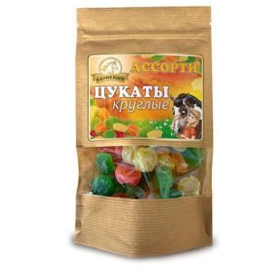 Лакомство для лошади Цукаты круглые "Ассорти" 200 г.