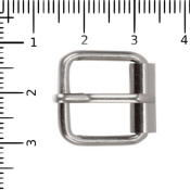 Пряжка стальная 13 мм с роликом Farmer, никель