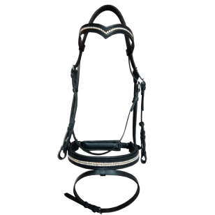 Оголовье трензельное со стразами без повода Оголовье трензельное со стразами без повода