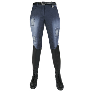 Бриджи женские НКМ "Hard Used"  для верховой езды с силиконовой леей 