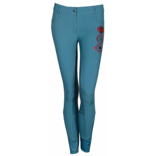 Бриджи женские для верховой езды с полной силиконовой леей 