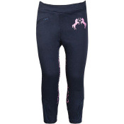 Лосины детские для верховой езды HKM "Pink Pony" с силиконовой коленной леей