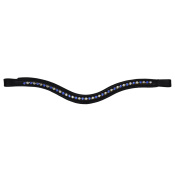 Налобник "Johnson" кожаный с кристаллами