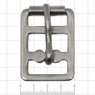Пряжка для подпруги с роллером штампованная, нержавеющая сталь