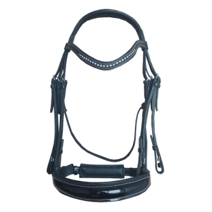 Оголовье мундштучное со стразами