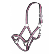 Недоуздок нейлоновый в полоску "Genf" Недоуздок нейлоновый в полоску "Genf"