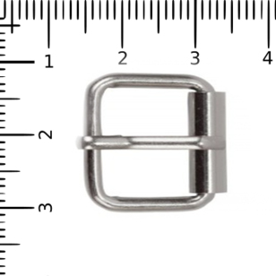 Пряжка стальная 13 мм с роликом Farmer, никель