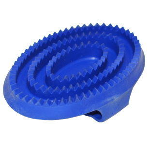 Скребница "EQUIMAN" резиновая большая для лошади