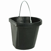 Ведро резиновое с плоской задней стенкой