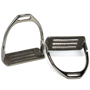 Стремена сплошные без резинок, нержавеющая сталь, пара