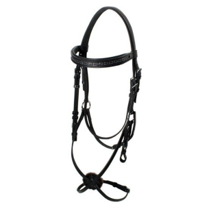 Оголовье со стразами и мексиканским капсюлем без повода