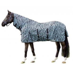 Попона противомоскитная HKM Zebra Aqua, 12441