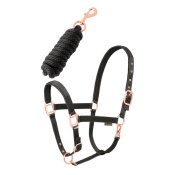 Комплект (недоуздок+чумбур) Daslo Gold Комплект (недоуздок+чумбур) Daslo Gold