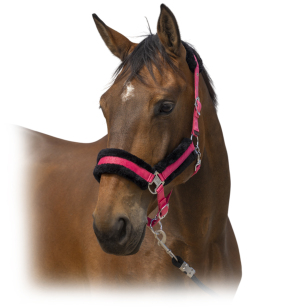 Недоуздок с мехом EK "Nylon Mouton", 510253