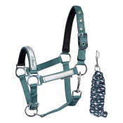 Комплект (недоуздок+чумбур) "STOUT Teal"