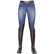 Бриджи для верховой езды НКМ "Denim" с коленной леей 