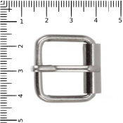 Пряжка стальная 25 мм с роликом Farmer, никель