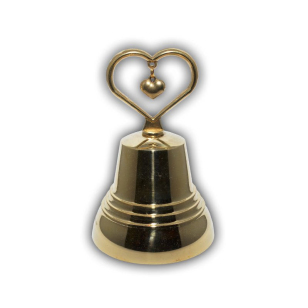 Колокольчик сувенирный с сердцем