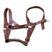 Недоуздок двойной кожаный Farmer