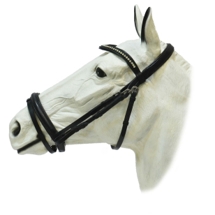 Оголовье трензельное "ЕQUIМAN" с крупными стразами Оголовье трензельное "ЕQUIМAN" с крупными стразами