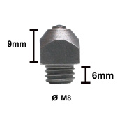 Шипы для подков М8 с победитовой вставкой, шт Шипы для подков М8 с победитовой вставкой, шт