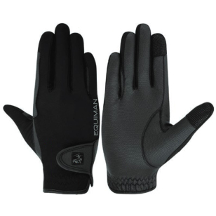 Перчатки "EQUIMAN Lycra PU" для верховой езды, пара