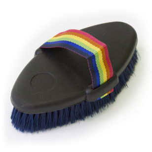 Щетка маленькая "EQUIMAN" искусственная щетина с ремешком