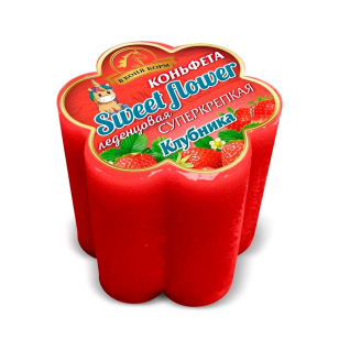 Лакомство для лошади Коньфета-цветочек "Клубника" 800 г.