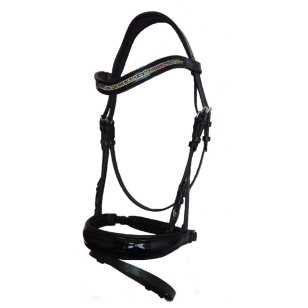 Оголовье трензельное с лаковым капсюлем Оголовье трензельное с лаковым капсюлем