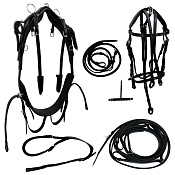 Упряжь рысистая с колпачками Упряжь рысистая с колпачками
