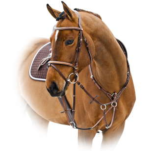 Оголовье трензельное с отстрочкой "Constance"