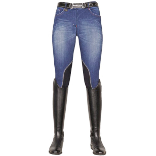 Бриджи для верховой езды НКМ "Denim" с коленной леей 