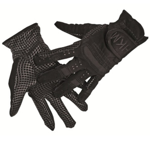 Перчатки эластичные на липучке "НКМ" для верховой езды, пара