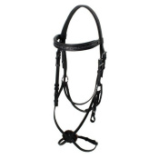 Оголовье со стразами и мексиканским капсюлем без повода