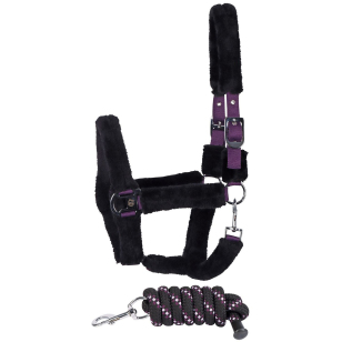 Комплект с мехом (недоуздок+чумбур) Harry's Horse "Reine WI23" Комплект с мехом (недоуздок+чумбур) Harry's Horse "Reine WI23"