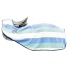 Полупопона флисовая "Fasion Stripes"  для лошади