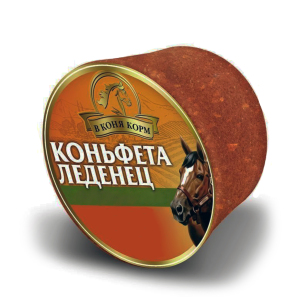 Лакомство для лошади Коньфета-леденец "Яблочные кубики" 620г.