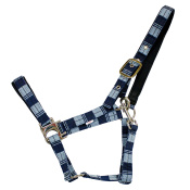 Недоуздок с неопреновой подложкой в клетку "EQUIMAN"