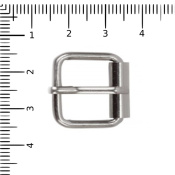 Пряжка стальная 16 мм с роликом Farmer, никель