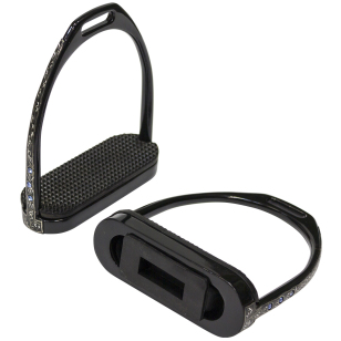 Стремена черные с узором Стремена черные с узором