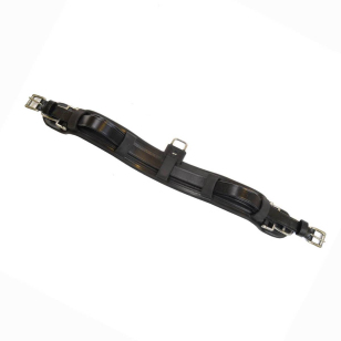 Подпруга резиновая упряжная QH с кожаными ремешками Подпруга резиновая упряжная QH с кожаными ремешками