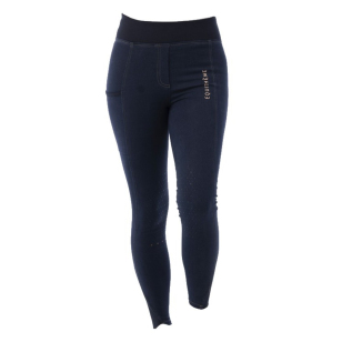 Лосины джинсовые "LOLA" для верховой езды с коленной силиконовой леей Лосины джинсовые "LOLA" для верховой езды с коленной силиконовой леей