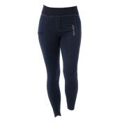 Лосины джинсовые "LOLA" для верховой езды с коленной силиконовой леей 