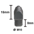 Шипы для подков М10 с победитовой вставкой, шт