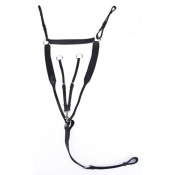 Подперсье кожаное с эластичными вставками и мартингалом