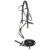 Оголовье трензельное "Horze Valencia" с мексиканским капсюлем