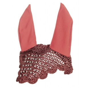 Капор "Уши" Silver Pearls для лошади с бусинами