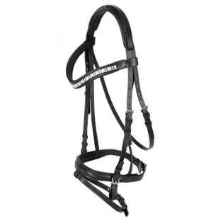 Оголовье трензельное "Shine-on shnaffle" Оголовье трензельное "Shine-on shnaffle"