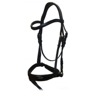 Оголовье трензельное с лаковым капсюлем и налобником