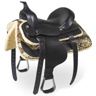 Седло вестерн кожаное в сборе Седло вестерн кожаное в сборе
